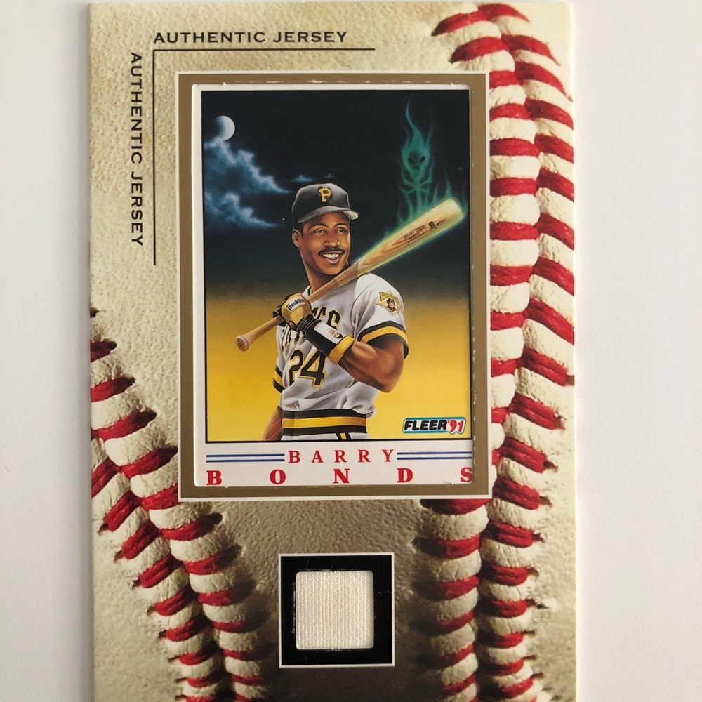 Barry Bonds Game Used Jersey Memorabilia Card